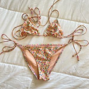 Insight string tie bikini in Small